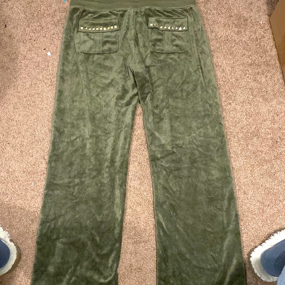 BCBG velour pants size Large